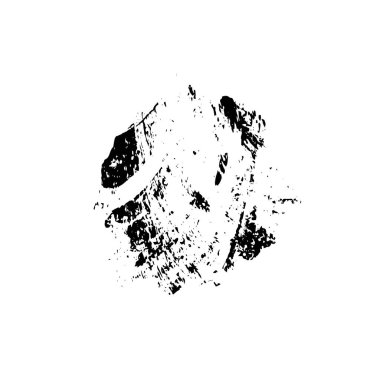 Beyaz arkaplanda el boyası mürekkep izole edilmiş siyah mürekkep fırça darbelerinin vektör çizimi.