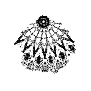 Beyaz arkaplanda el boyası mürekkep izole edilmiş siyah mürekkep fırça darbelerinin vektör çizimi.