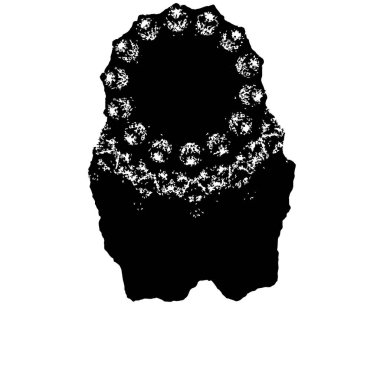 Beyaz arkaplanda el boyası mürekkep izole edilmiş siyah mürekkep fırça darbelerinin vektör çizimi.