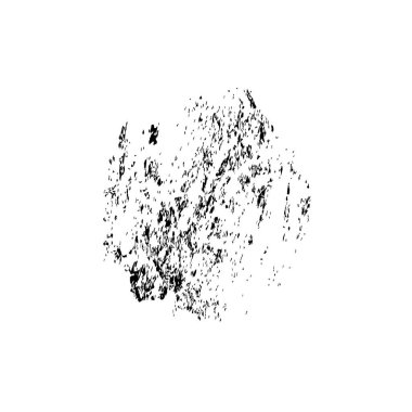 Beyaz arkaplanda el boyası mürekkep izole edilmiş siyah mürekkep fırça darbelerinin vektör çizimi.