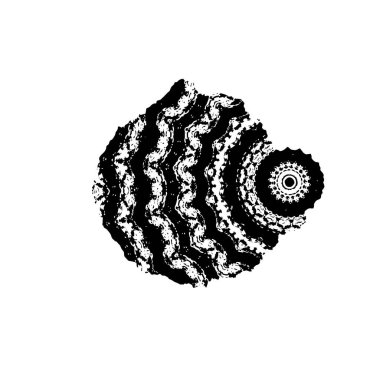 Siyah mürekkep fırça darbelerinin vektör çizimi elle boyanmış mürekkep ve beyaz arka planda siyah izole. el çizimi tasarım elemanları.