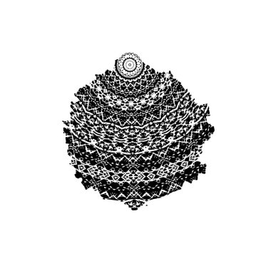 Siyah mürekkep fırça darbelerinin vektör çizimi elle boyanmış mürekkep ve beyaz arka planda siyah izole. el çizimi tasarım elemanları.