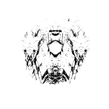 Siyah mürekkep fırça darbelerinin vektör çizimi elle boyanmış mürekkep ve beyaz arka planda siyah izole. el çizimi tasarım elemanları.