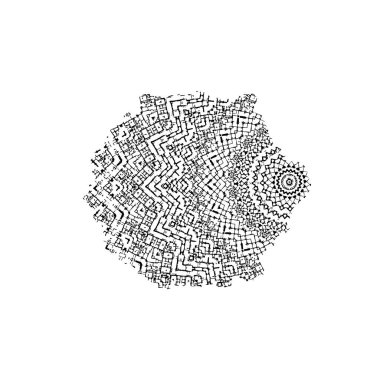 Siyah mürekkep fırça darbelerinin vektör çizimi elle boyanmış mürekkep ve beyaz arka planda siyah izole. el çizimi tasarım elemanları.