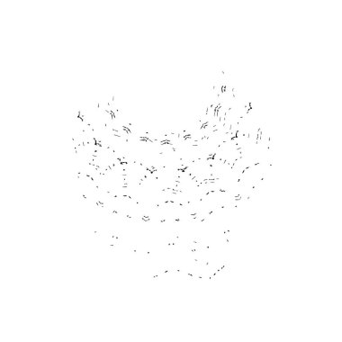 Siyah mürekkep fırça darbelerinin vektör çizimi elle boyanmış mürekkep ve beyaz arka planda siyah izole. el çizimi tasarım elemanları.