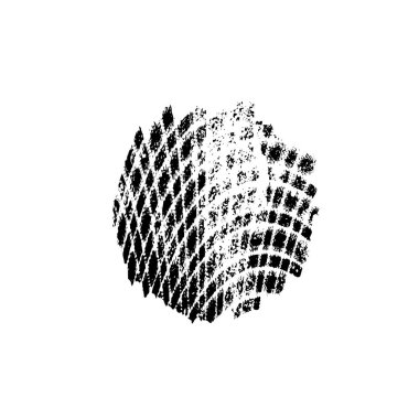 Siyah mürekkep fırça darbelerinin vektör çizimi elle boyanmış mürekkep ve beyaz arka planda siyah izole. el çizimi tasarım elemanları.