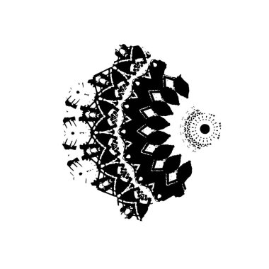 Siyah mürekkep fırça darbelerinin vektör çizimi elle boyanmış mürekkep ve beyaz arka planda siyah izole. el çizimi tasarım elemanları.