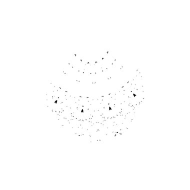 Siyah mürekkep fırça darbelerinin vektör çizimi elle boyanmış mürekkep ve beyaz arka planda siyah izole. el çizimi tasarım elemanları.