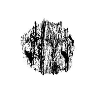 Siyah mürekkep fırça darbelerinin vektör çizimi elle boyanmış mürekkep ve beyaz arka planda siyah izole. el çizimi tasarım elemanları.