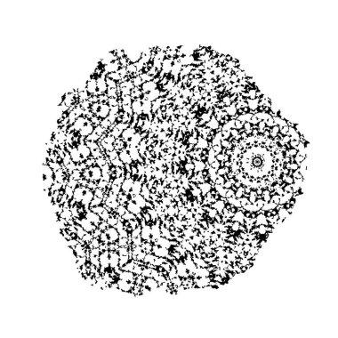 Siyah mürekkep fırça darbelerinin vektör çizimi elle boyanmış mürekkep ve beyaz arka planda siyah izole. el çizimi tasarım elemanları.