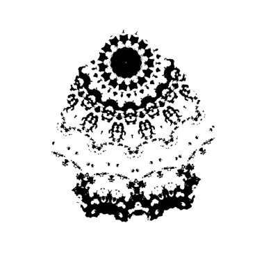 Siyah mürekkep fırça darbelerinin vektör çizimi elle boyanmış mürekkep ve beyaz arka planda siyah izole. el çizimi tasarım elemanları.