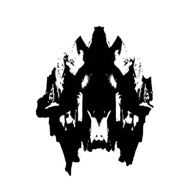 Siyah mürekkep fırça darbelerinin vektör çizimi elle boyanmış mürekkep ve beyaz arka planda siyah izole. el çizimi tasarım elemanları.