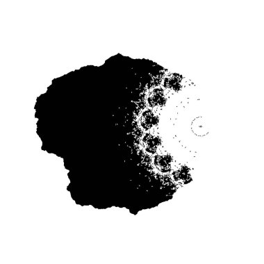 Siyah mürekkep fırça darbelerinin vektör çizimi elle boyanmış mürekkep ve beyaz arka planda siyah izole. el çizimi tasarım elemanları.
