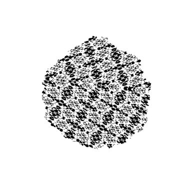 Beyaz arkaplanda grunge ögesi, soyut vektör çizimi