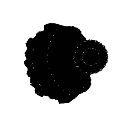 Beyaz arkaplanda grunge ögesi, soyut vektör çizimi