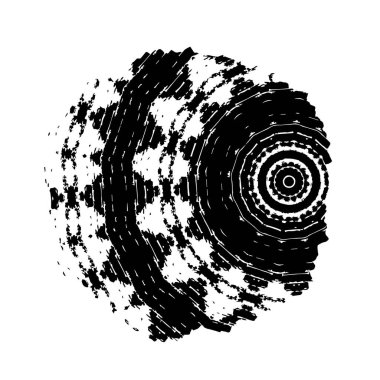 Siyah mürekkep fırça darbelerinin vektör çizimi elle boyanmış mürekkep ve beyaz arka planda siyah izole. el çizimi tasarım elemanları.