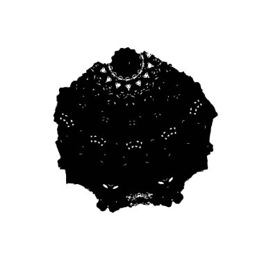 Siyah mürekkep fırça darbelerinin vektör çizimi elle boyanmış mürekkep ve beyaz arka planda siyah izole. el çizimi tasarım elemanları.