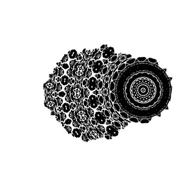 Siyah mürekkep fırça darbelerinin vektör çizimi elle boyanmış mürekkep ve beyaz arka planda siyah izole. el çizimi tasarım elemanları.