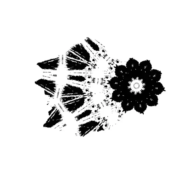 Croquis Dessiné Main Une Fleur — Image vectorielle