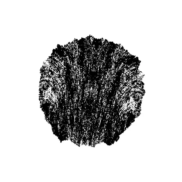 Siyah mürekkep fırça darbelerinin vektör çizimi elle boyanmış mürekkep ve beyaz arka planda siyah izole. el çizimi tasarım elemanları.