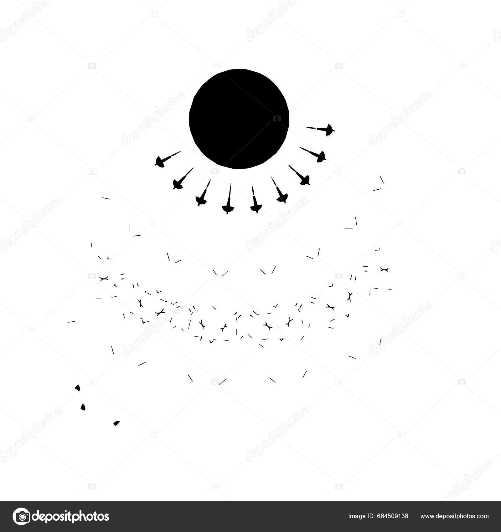 Black White Brush Isolated White Background Stock Vector by ©Toluk