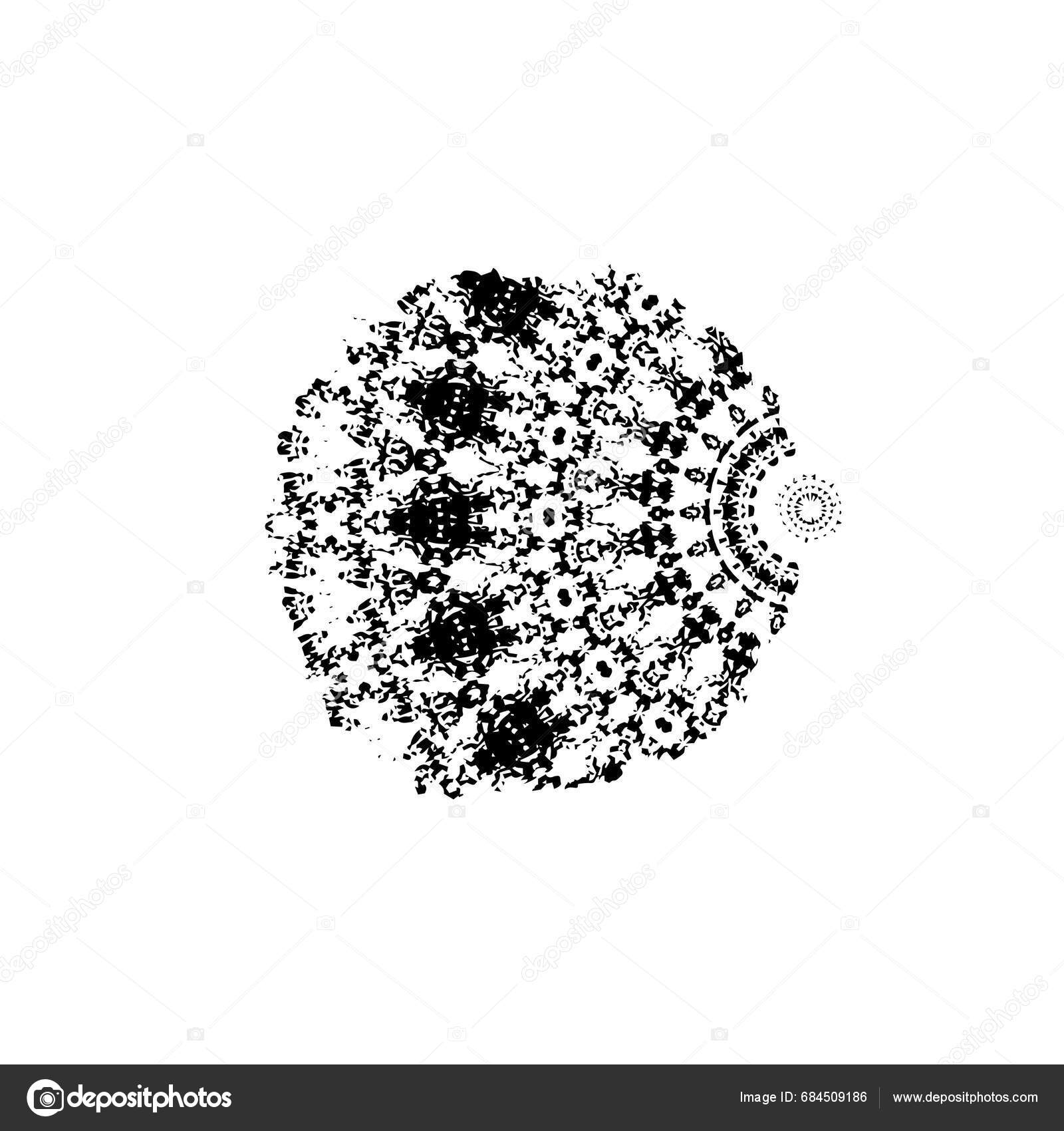 Black White Brush Isolated White Background Stock Vector by ©Toluk