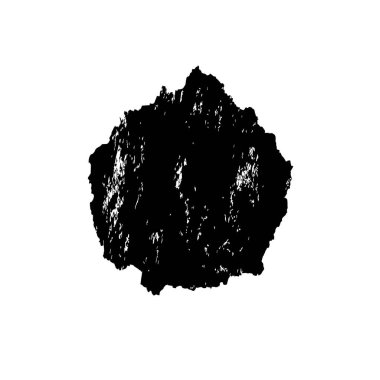Beyaz arkaplanda siyah grunge mürekkep fırçası darbeleri. 