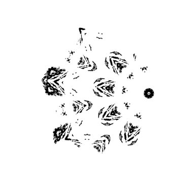  vektör el fırça darbesi. 