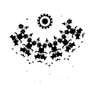  vektör el fırça darbesi. 