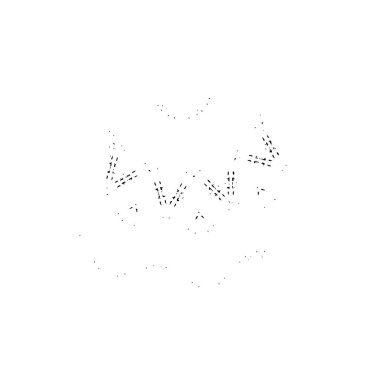 Grunge vektör el fırça darbesi. vektör illüstrasyonu.