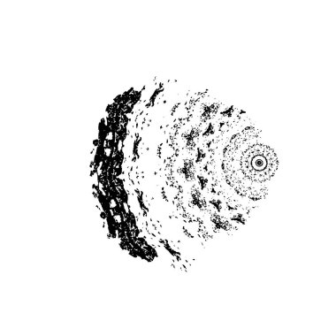 Grunge vektör el fırça darbesi. vektör illüstrasyonu.