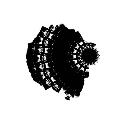 Grunge vektör el fırça darbesi. vektör illüstrasyonu.