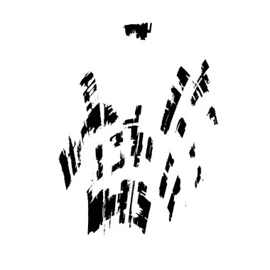 Grunge vektör el fırça darbesi. vektör illüstrasyonu.