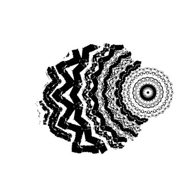 Grunge vektör el fırça darbesi. vektör illüstrasyonu.