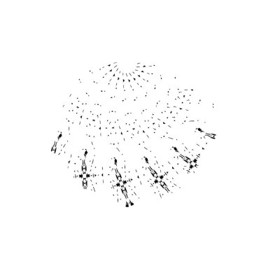 Grunge vektör el fırça darbesi. vektör illüstrasyonu.