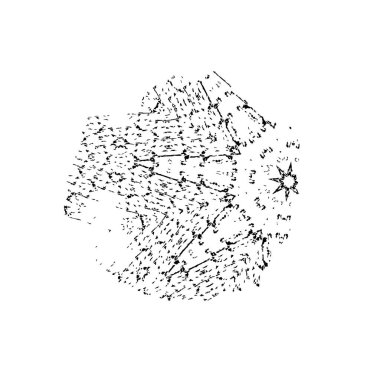 Grunge vektör el fırça darbesi. vektör illüstrasyonu.