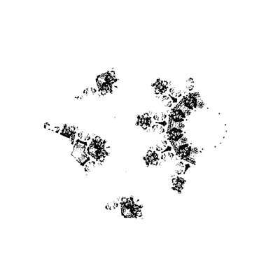 Grunge vektör el fırça darbesi. vektör illüstrasyonu.