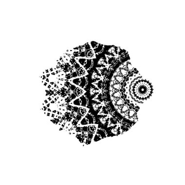 Grunge vektör el fırça darbesi. vektör illüstrasyonu.