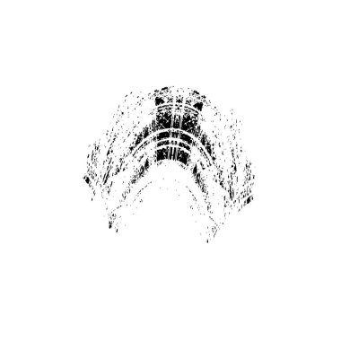 grunge vektör el desenli fırça dokusu.