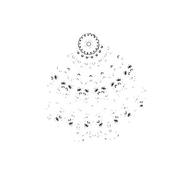 grunge vektör el desenli fırça dokusu.