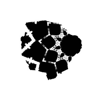 grunge vektör el desenli fırça dokusu.