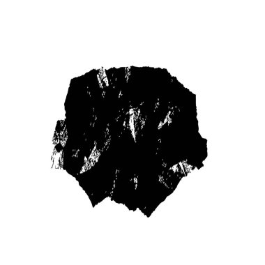 Beyaz arkaplanda siyah grunge mürekkep fırçası darbeleri. 