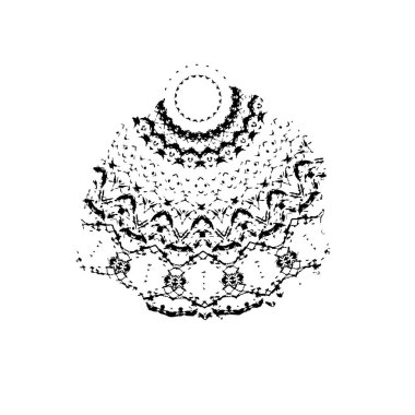 grunge vektör el desenli fırça dokusu.