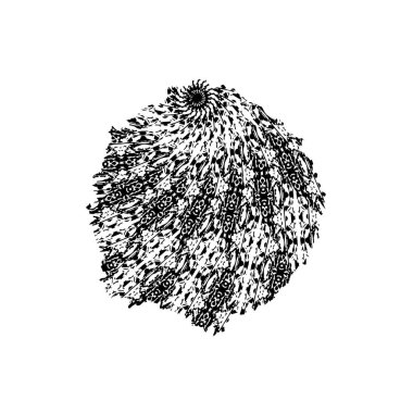 grunge vektör el desenli fırça dokusu.