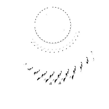 grunge vektör el desenli fırça dokusu.