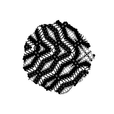 grunge vektör el desenli fırça dokusu.