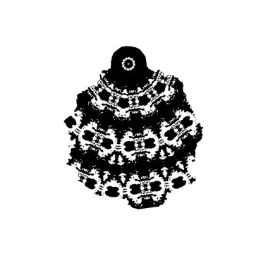 grunge vektör el desenli fırça dokusu.