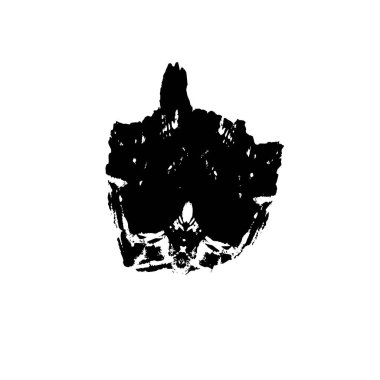 grunge vektör el desenli fırça dokusu.