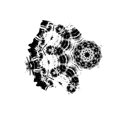 grunge vektör el desenli fırça dokusu.