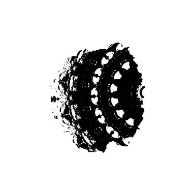 grunge vektör el desenli fırça dokusu.